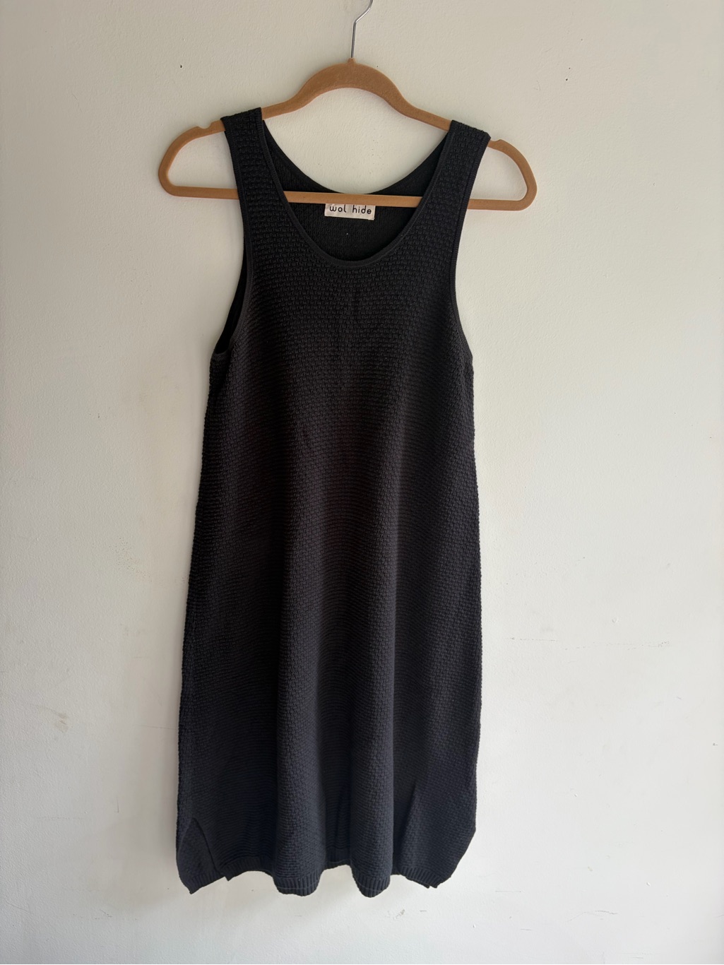 Wol Hide Black Cotton Lace Tank Dress Size Small — image 4 of 8